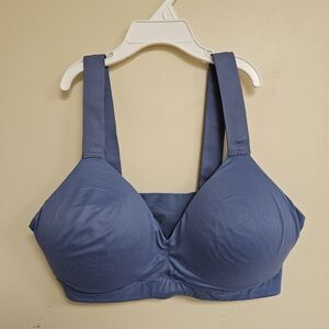Spanx Wireless Blue Mauve Wireless Padded Smooth Comfort Bra